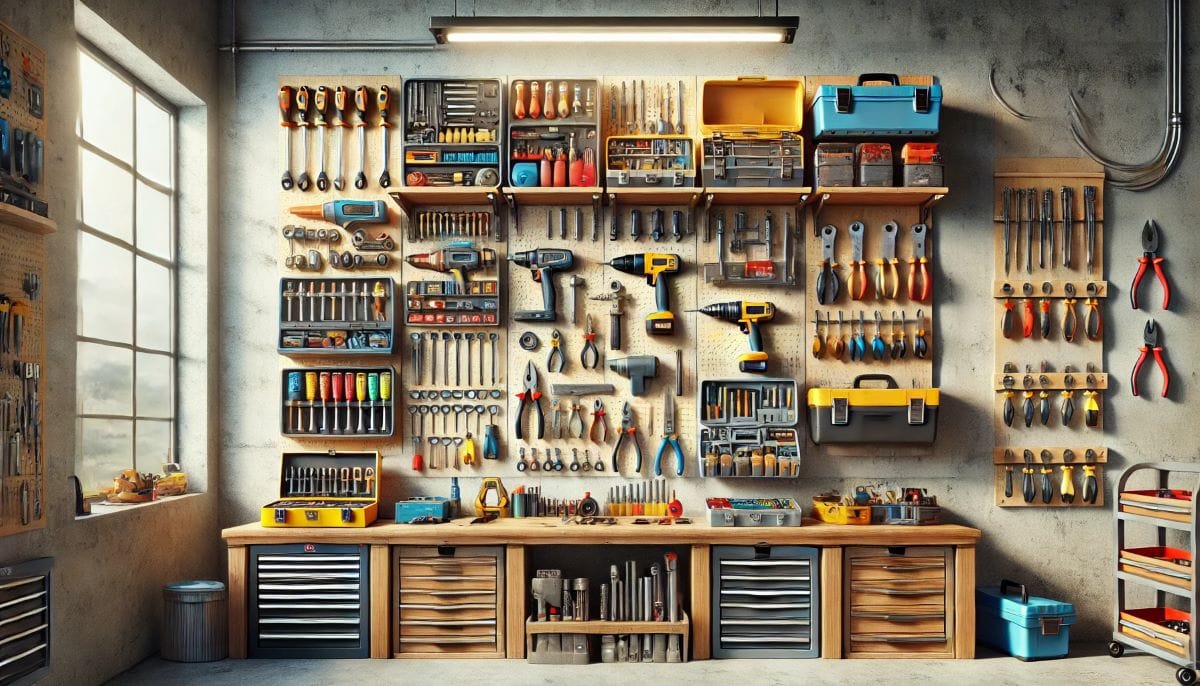 ¡Manos a la obra! Cómo montar el taller de bricolaje en tu hogar 4 Estantería de taller de bricolaje